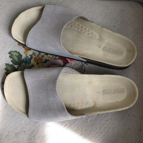 🌟HP🌟 Lands End Leather Slip-on Sandals Size 7 - Picture 6 of 6